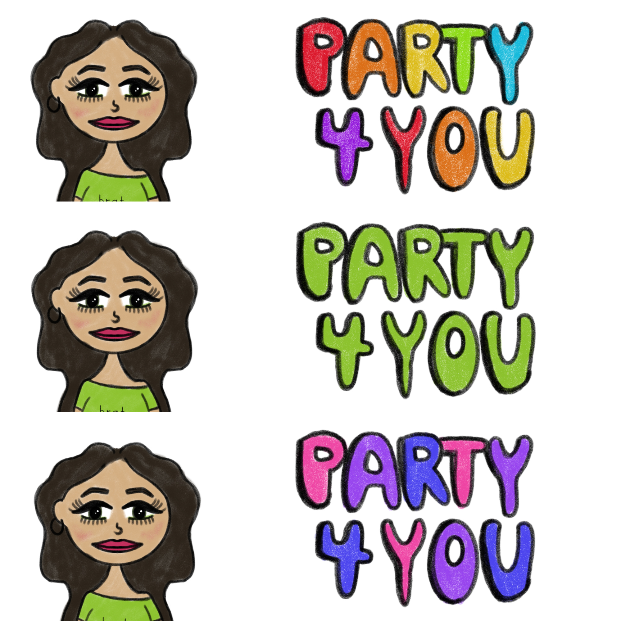 party 4 u stickers