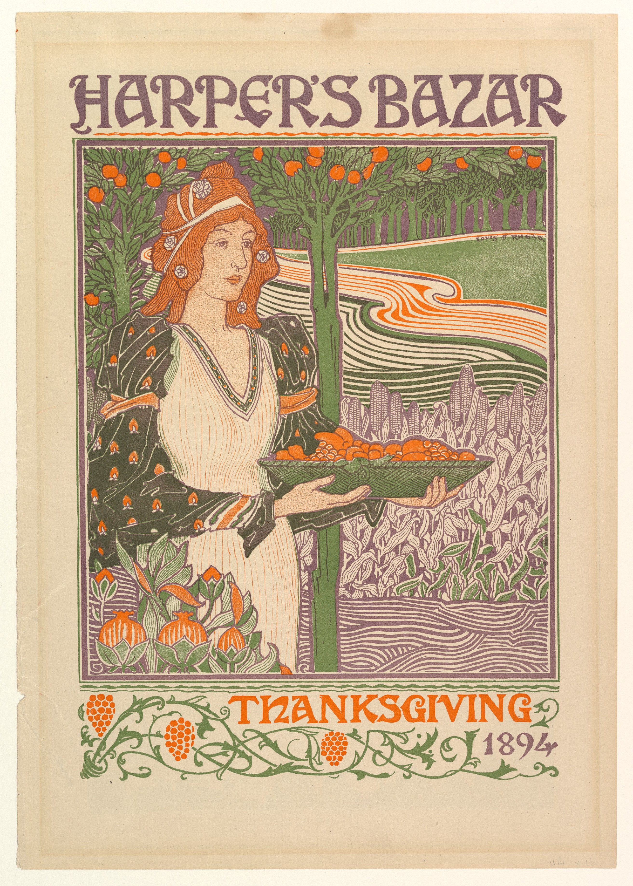 harper's bazar thanksgiving 1894